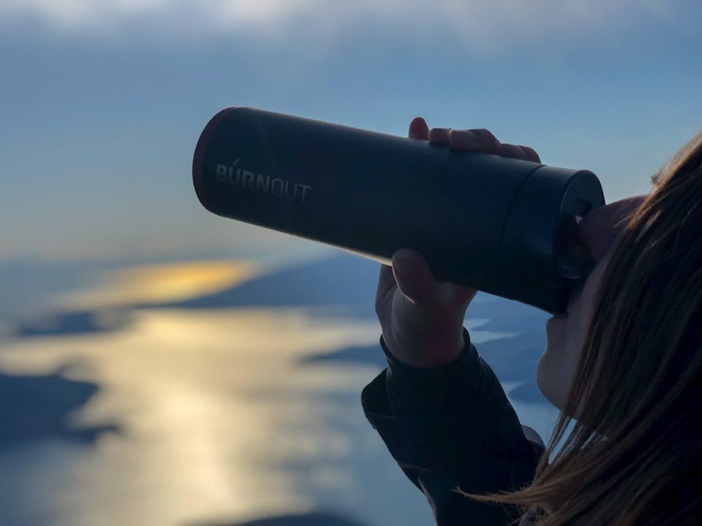 Drink Hot Coffee Faster with the Burnout Tumbler