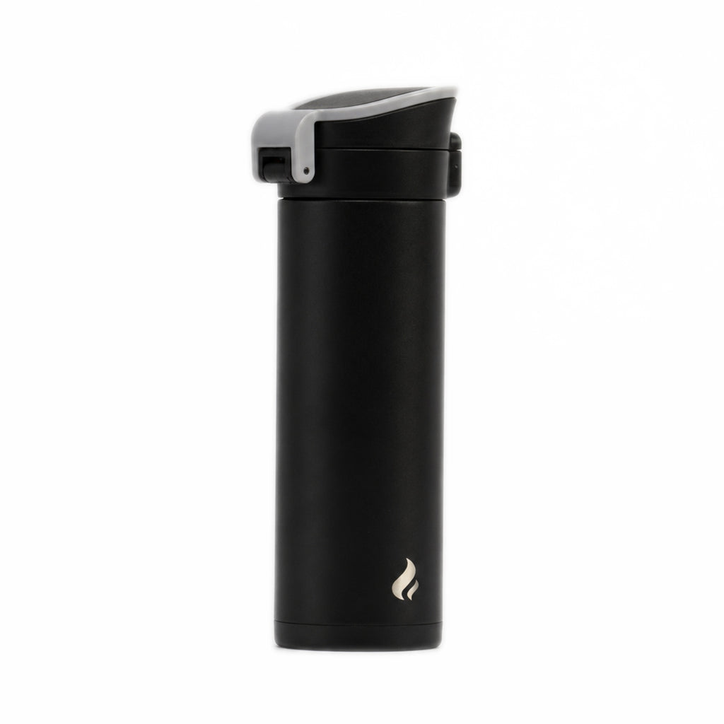 Black w/ Black Bottom / 16 oz / Gray-Handle Lid
