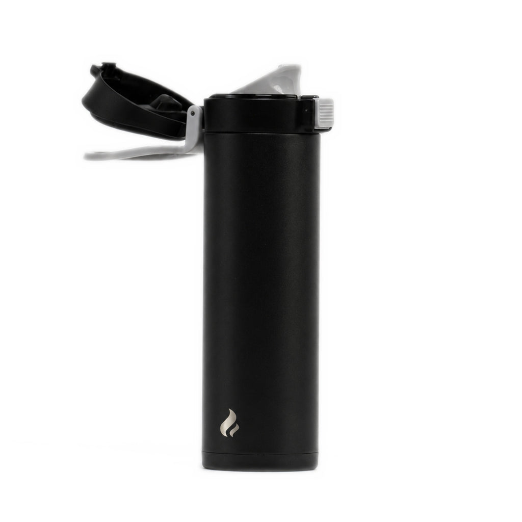 Black w/ Black Bottom / 16 oz / Gray-Handle Lid