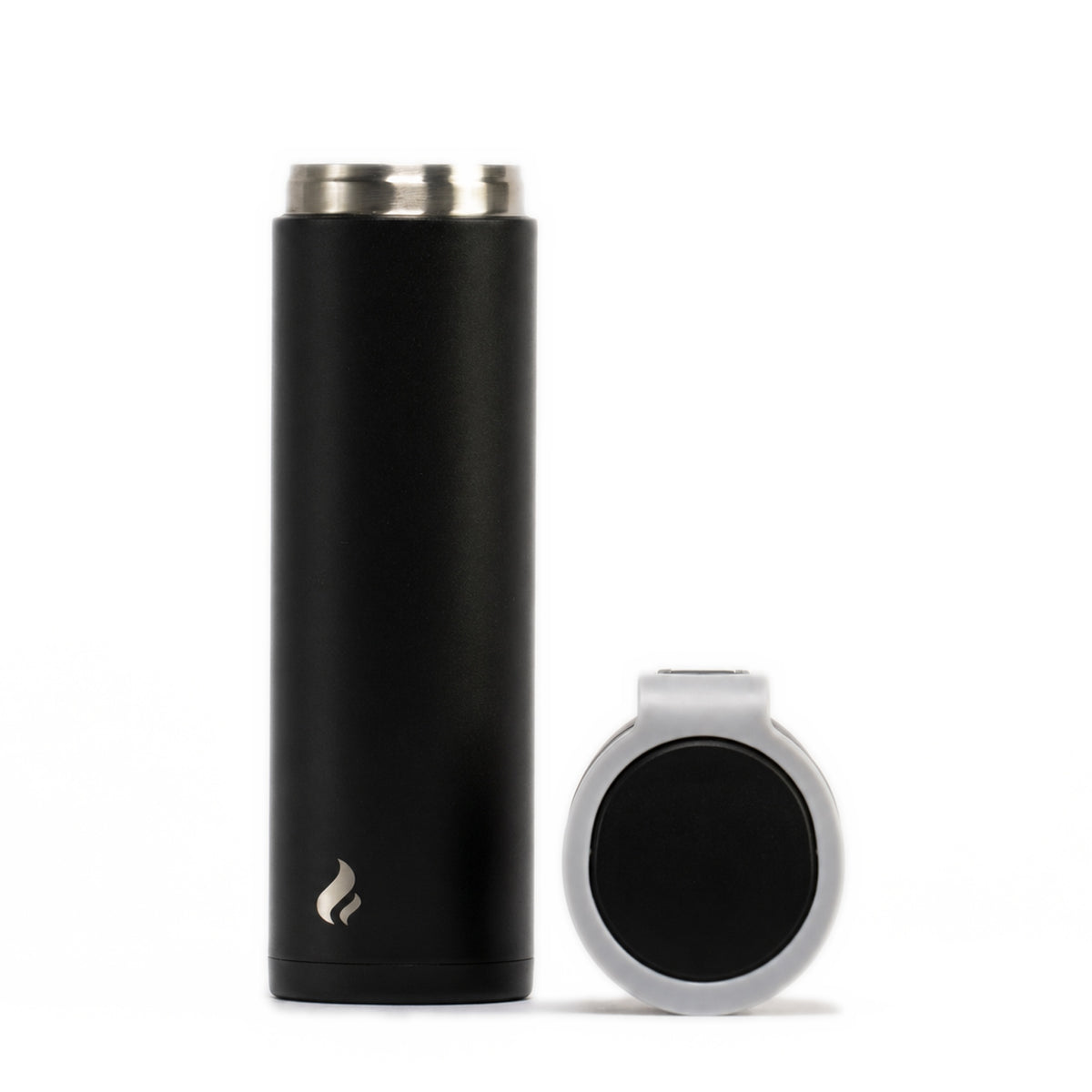 Black w/ Black Bottom / 16 oz / Gray-Handle Lid