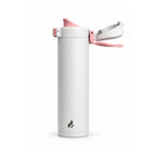 White with White Bottom / 16 oz / Pink-Handle Lid