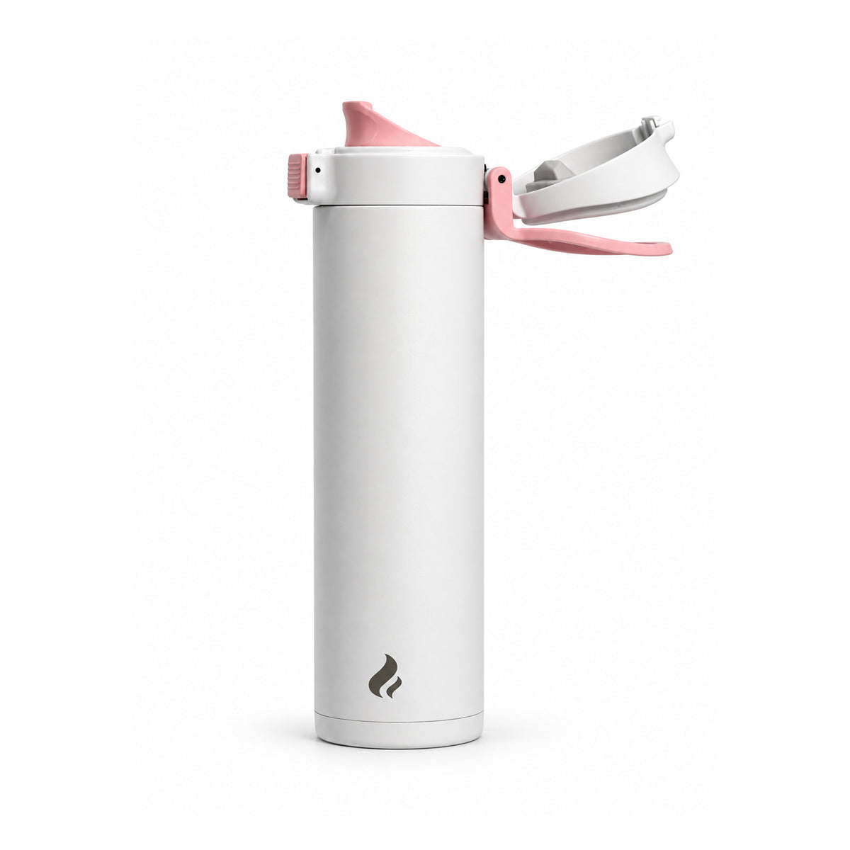 White with White Bottom / 16 oz / Pink-Handle Lid