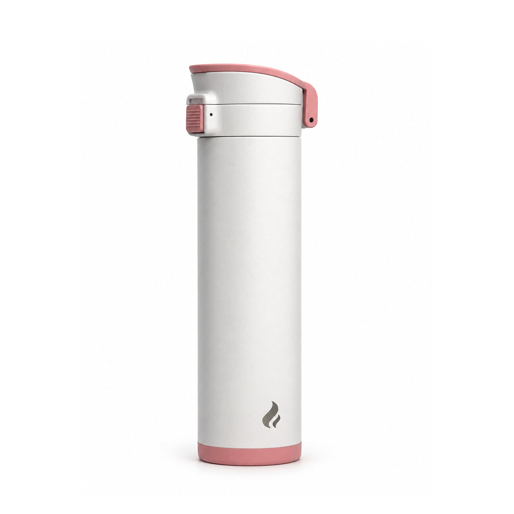 White with Pink Bottom / 16 oz / Pink-Handle Lid