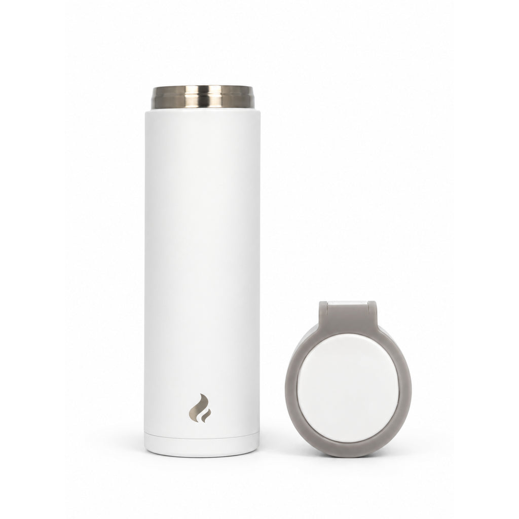 White with Gray Bottom / 16 oz / White-Gray-Handle Lid