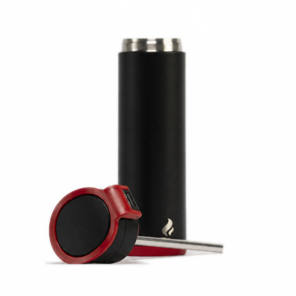 Black w/ Red Bottom / 16 oz / Red-Handle Lid