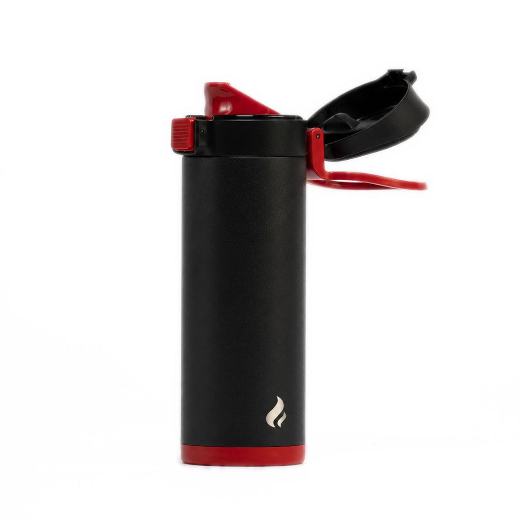 Black w/ Red Bottom / 12 oz / Red-Handle Lid