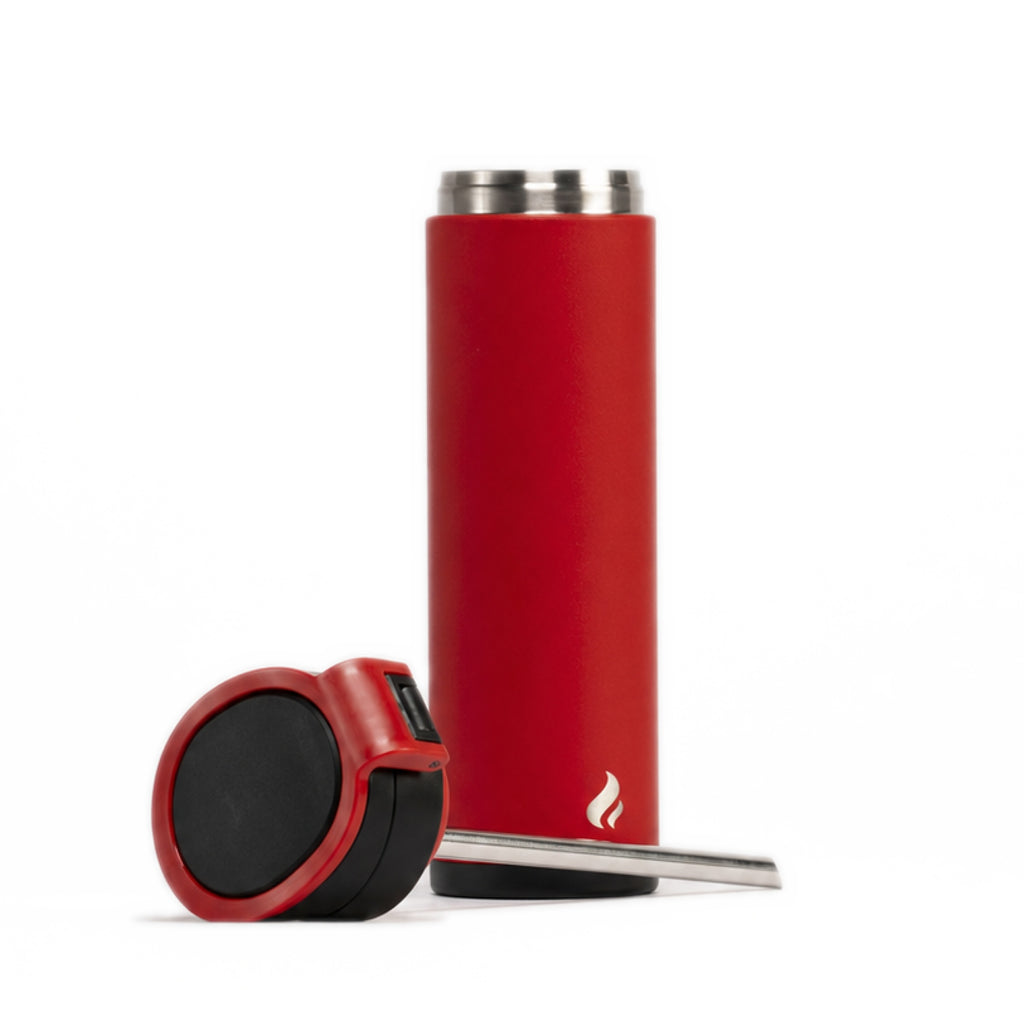 Red w/ Black Bottom / 16 oz / Red-Handle Lid