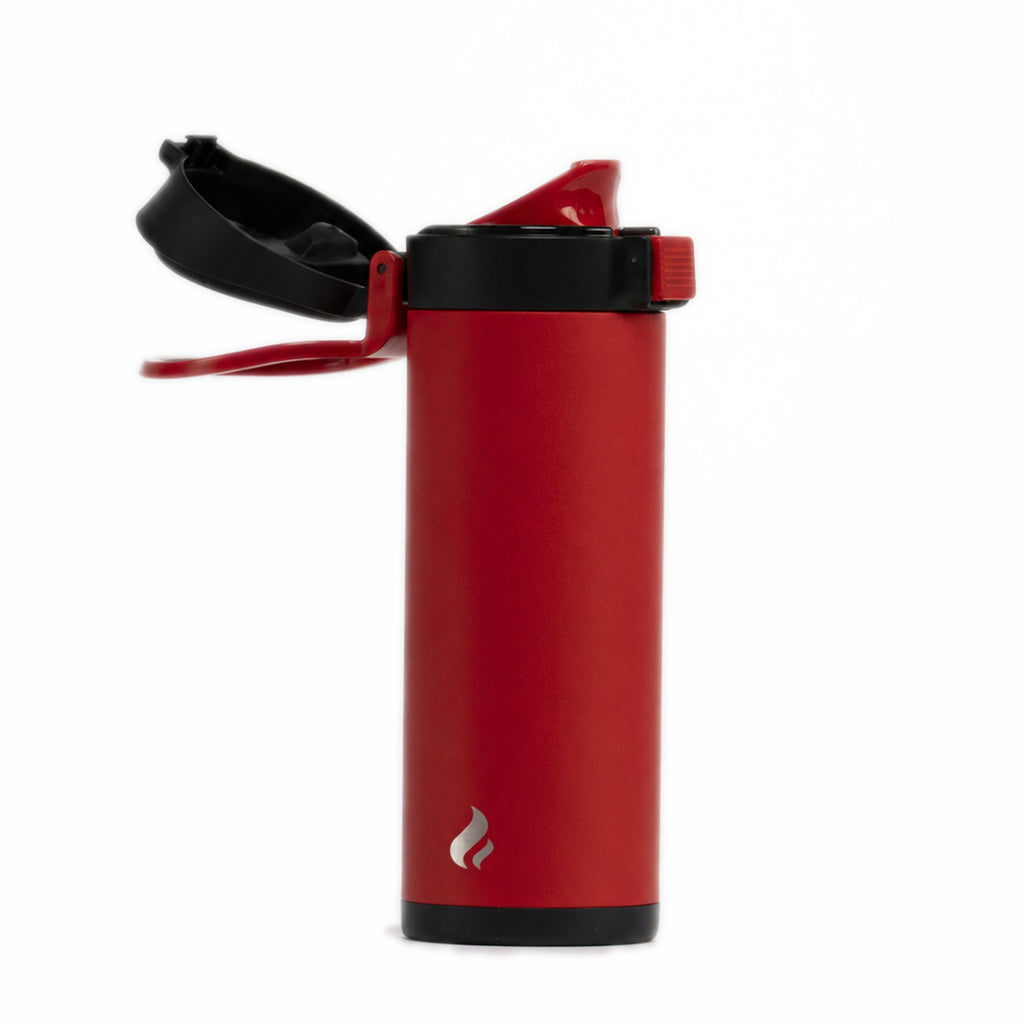 Red w/ Black Bottom / 12 oz / Red-Handle Lid