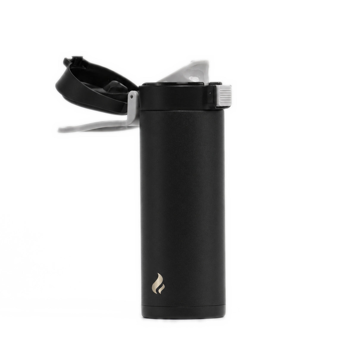 Black w/ Black Bottom / 12 oz / Gray-Handle Lid