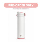White with Pink Bottom / 16 oz / Pink-Handle Lid